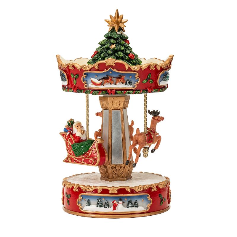 Lamart Carillon Con Movimento Giostra di Babbo Natale - immagine 3