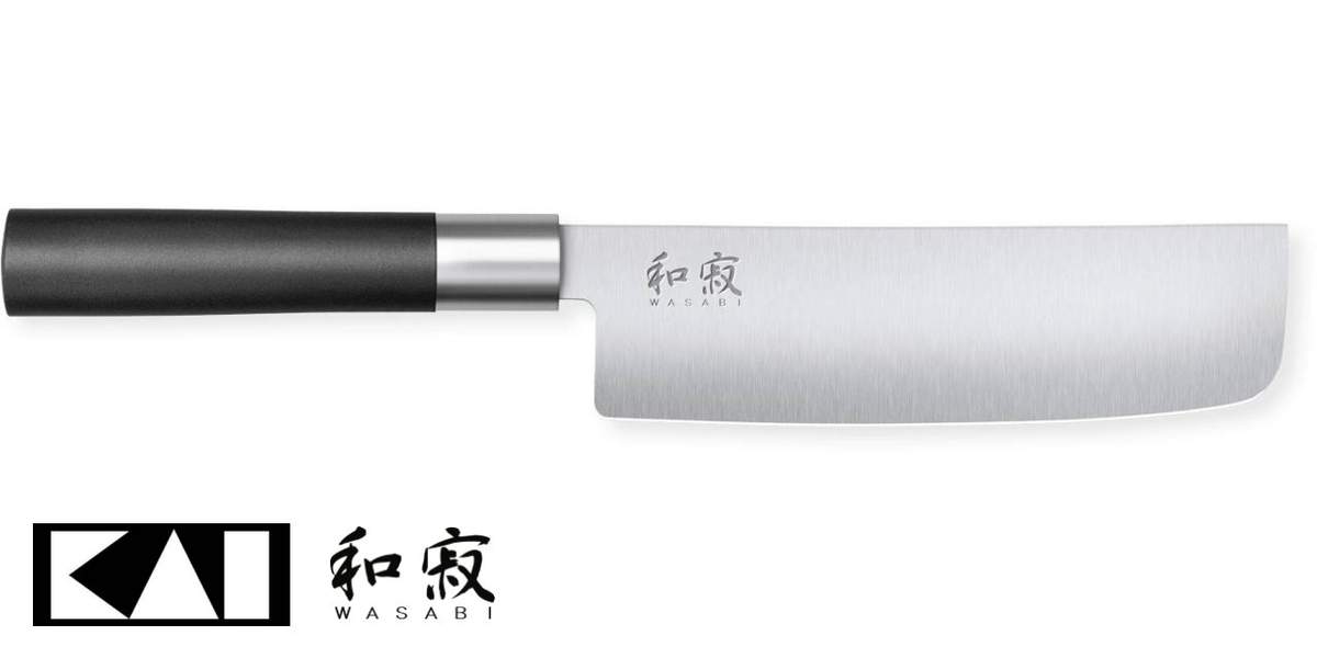 Coltello Nakiri Kai 16,5 cm 6716N Wasabi Black - immagine 3
