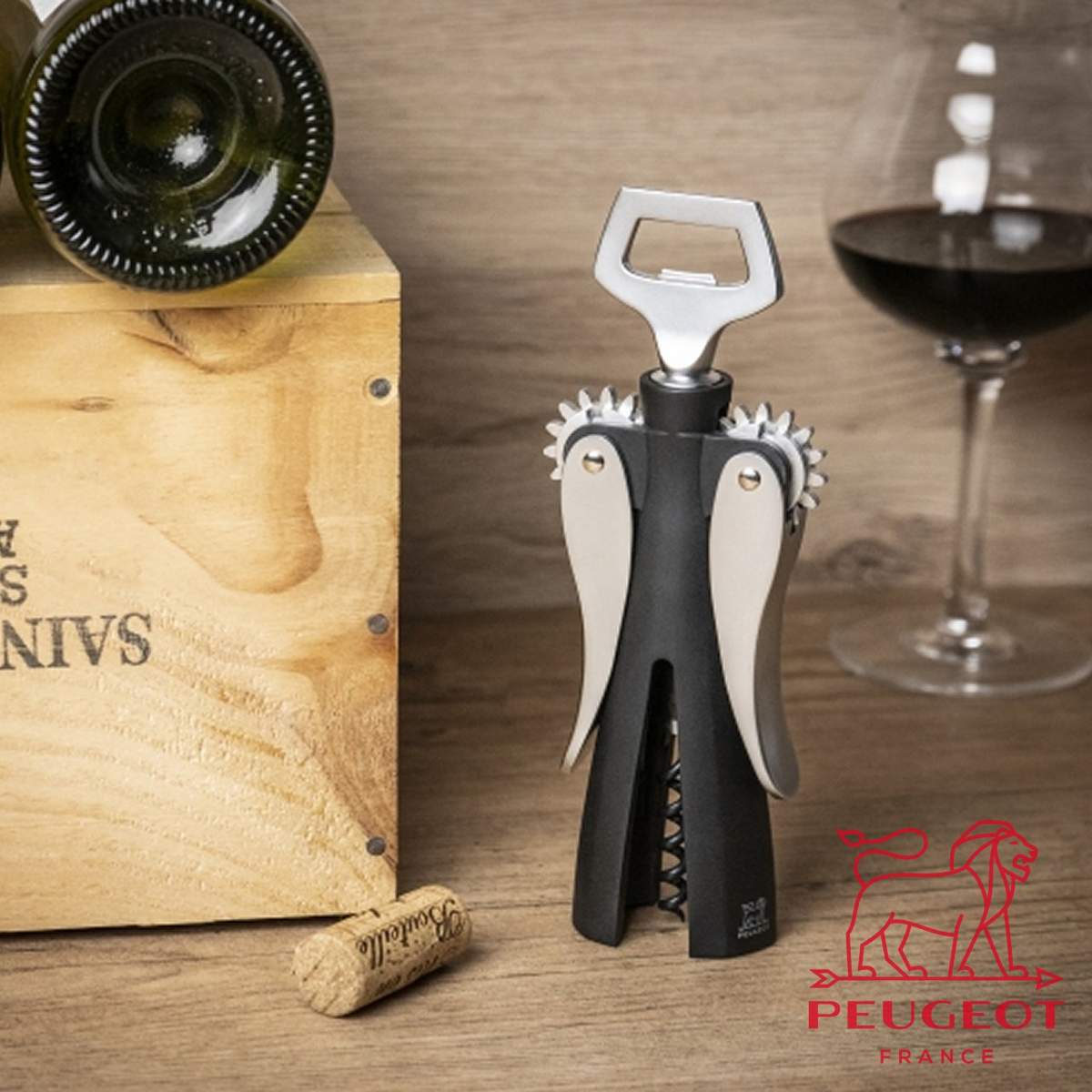 Cavatappi a doppia leva Peugeot Souverain nero PSP200602 - immagine 4