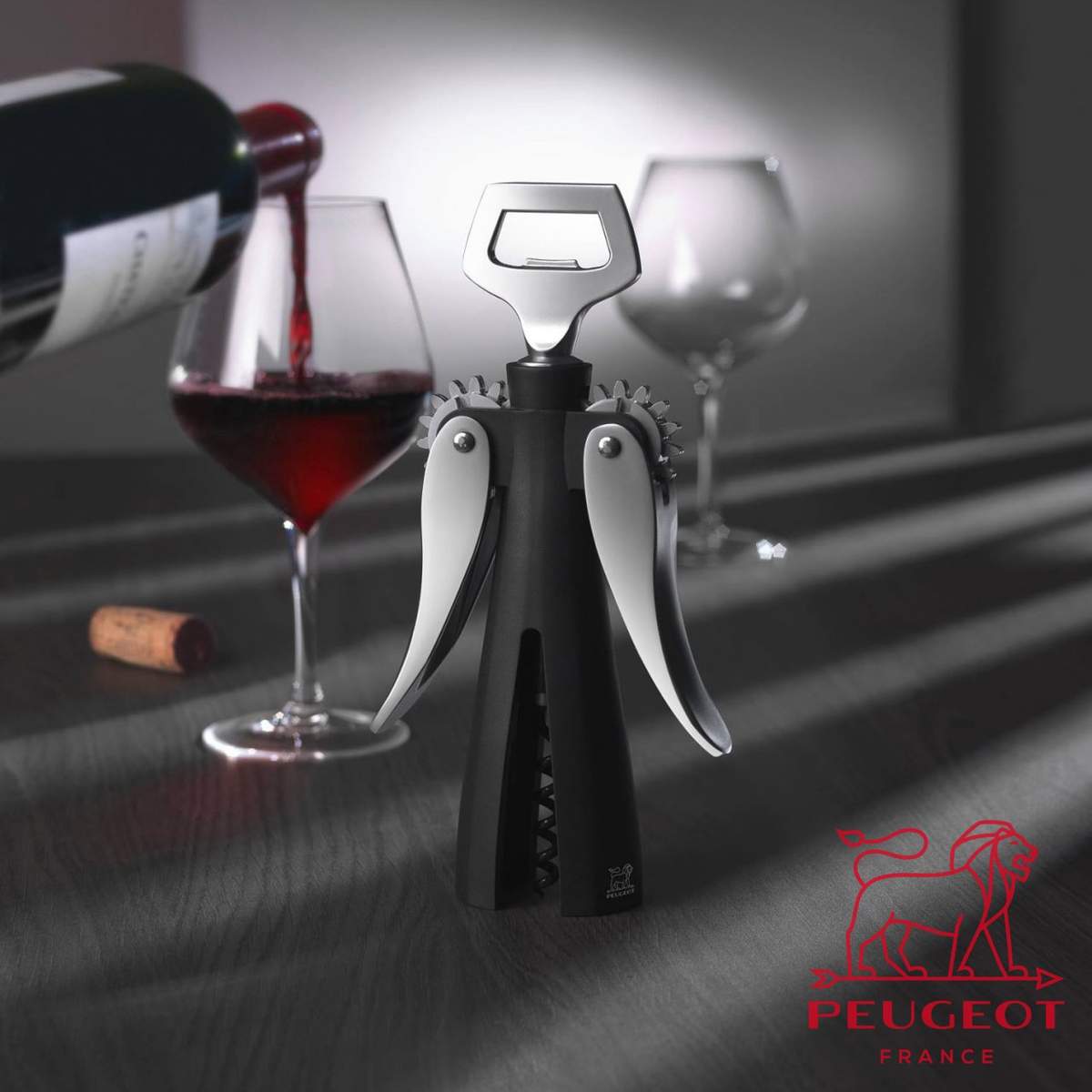 Cavatappi a doppia leva Peugeot Souverain nero PSP200602 - immagine 5