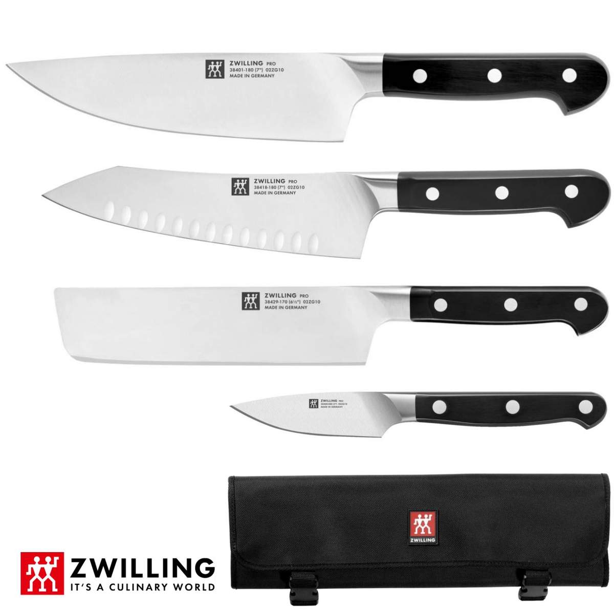 Set 4 coltelli Zwilling + borsa porta coltelli Zwilling - immagine 3