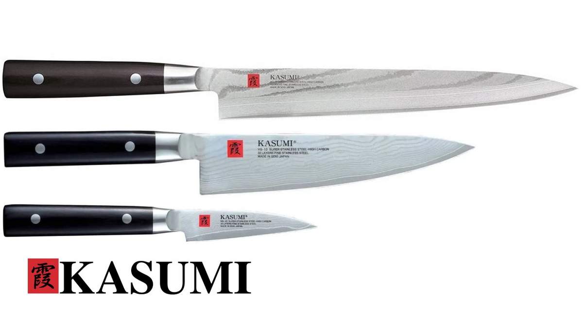 Set 3 coltelli Kasumi serie Damascus - immagine 3
