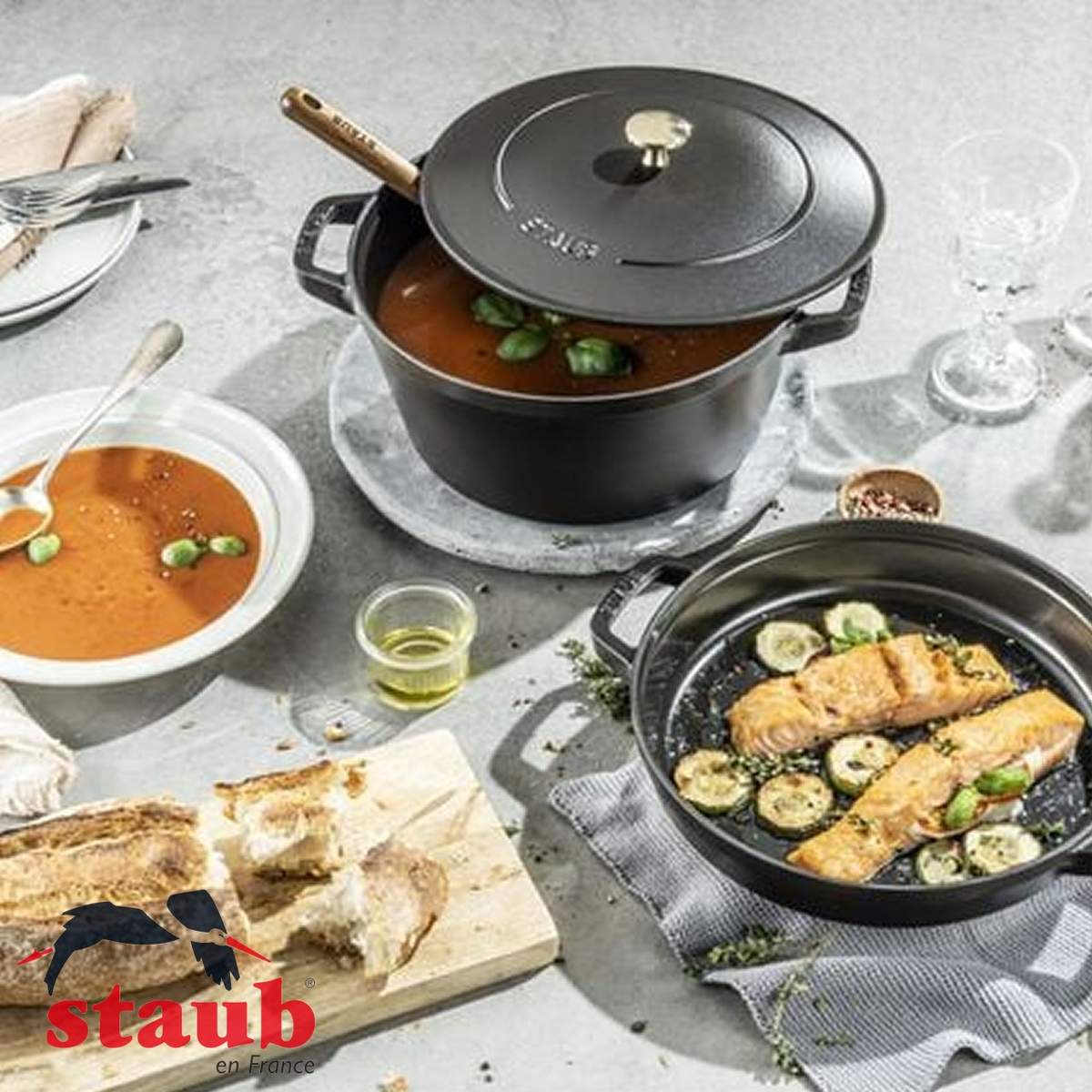 Set pentole in ghisa Staub 2 pezzi impilabili 40508-2 - immagine 6