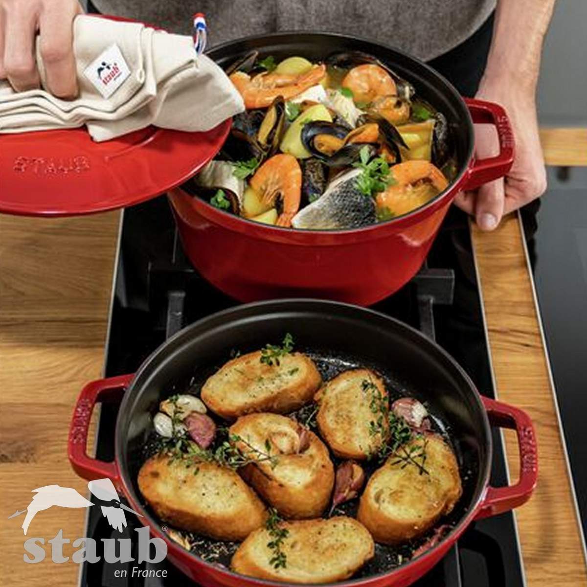 Set pentole in ghisa Staub 2 pezzi impilabili 40508-2 - immagine 7