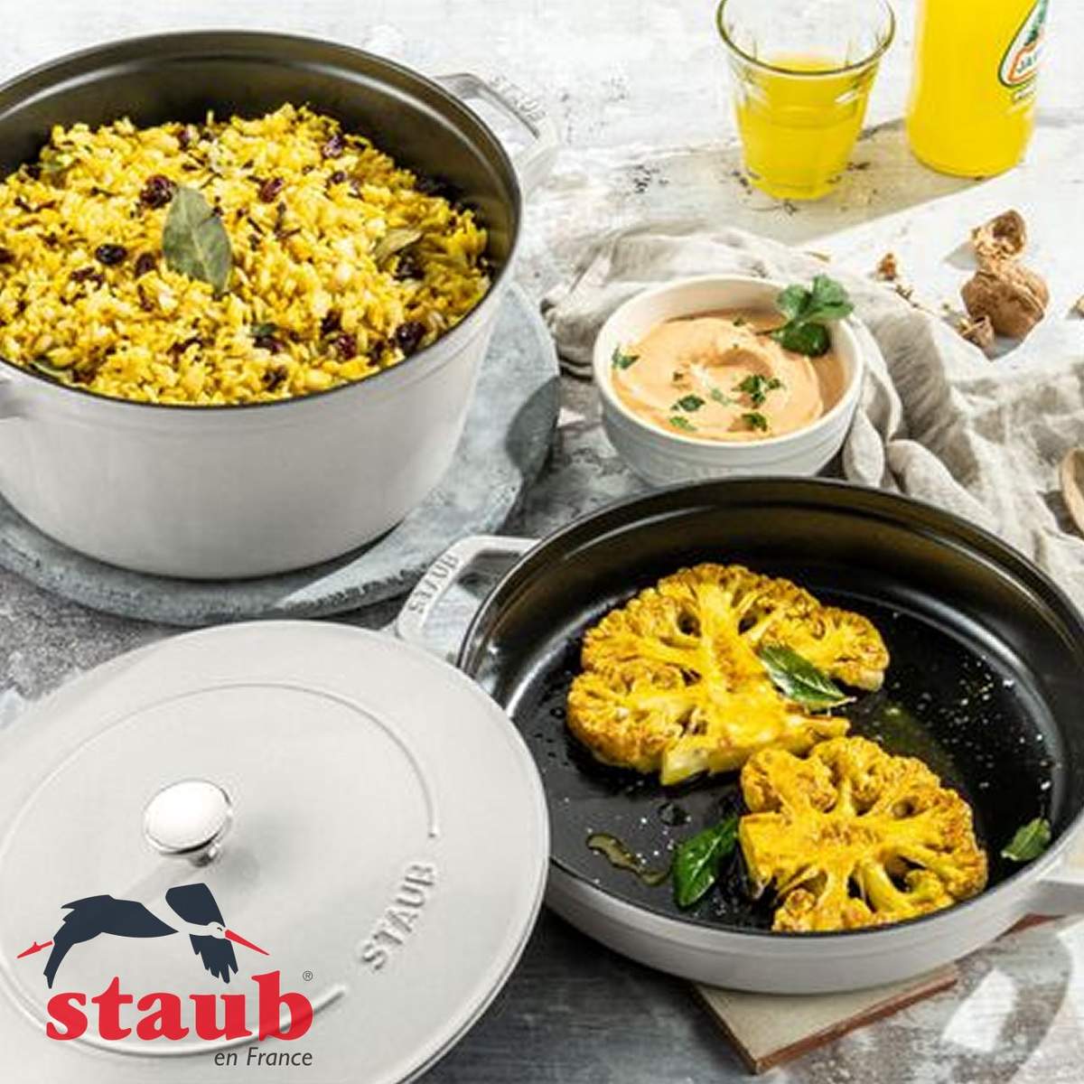 Set pentole in ghisa Staub 2 pezzi impilabili 40508-2 - immagine 8