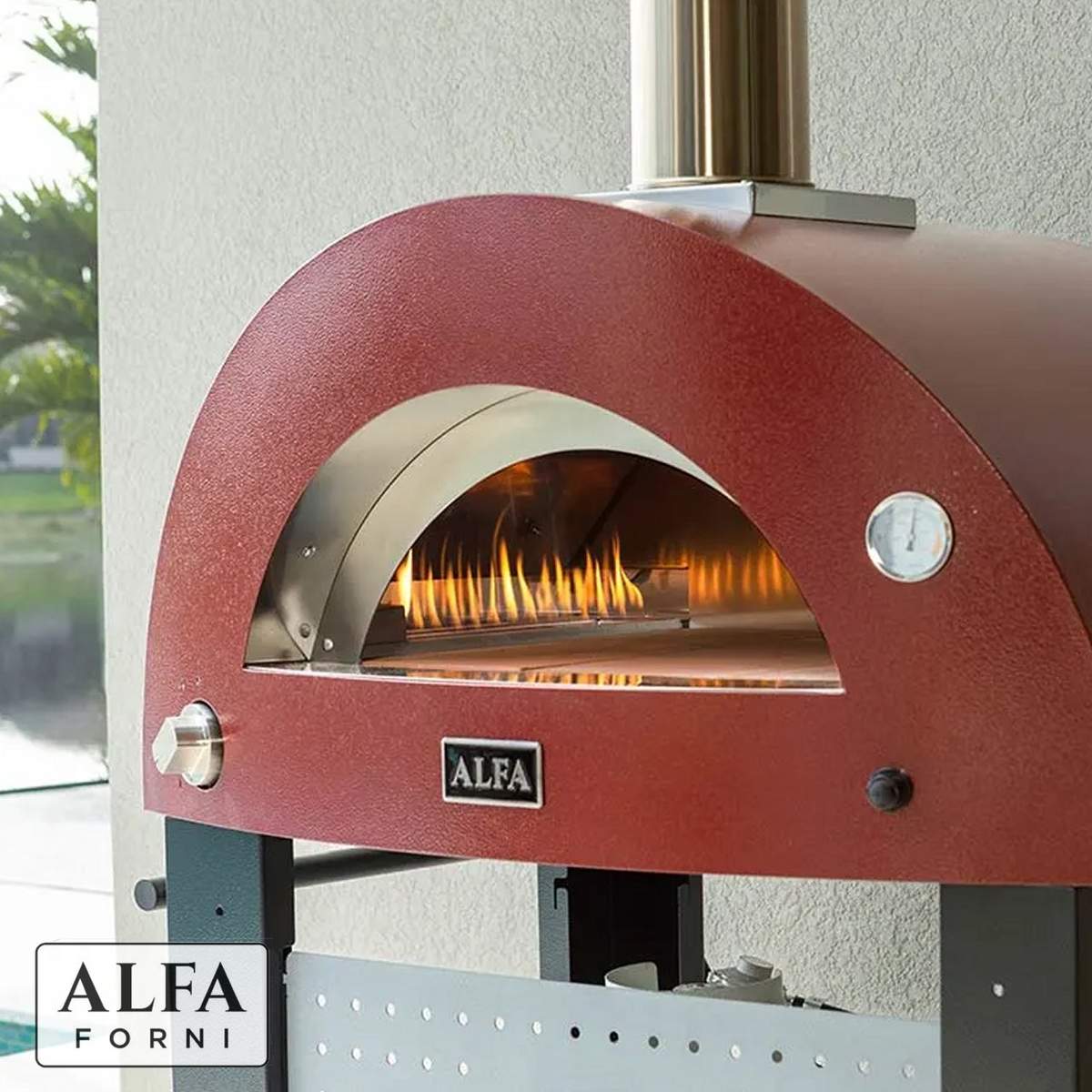 Forno pizza Alfa Forni Moderno 2 pizze a legna o gas/ibrido FXMD-2P-L - immagine 8