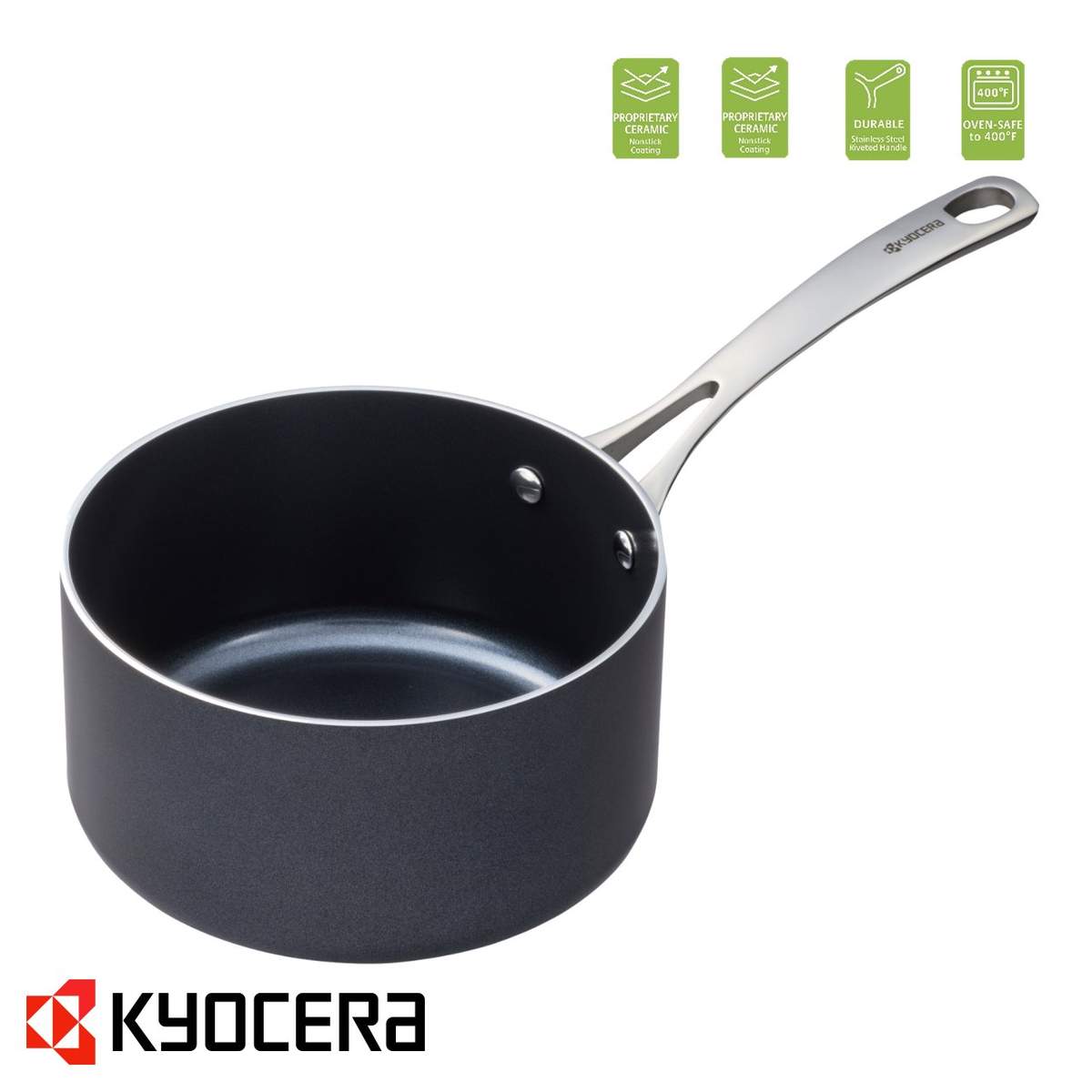 Casseruola Kyocera con rivestimento in ceramica con coperchio CSP0 - immagine 4