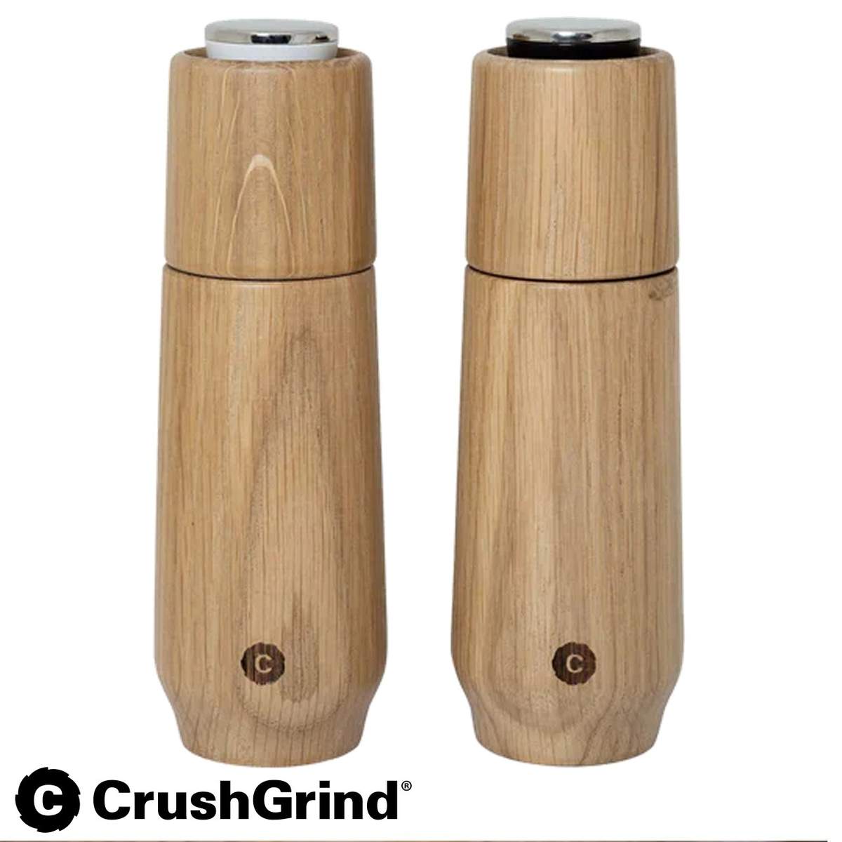 Macina spezie CrushGrind set Champagne in quercia 17 cm CG2CHA17OILWO - immagine 3