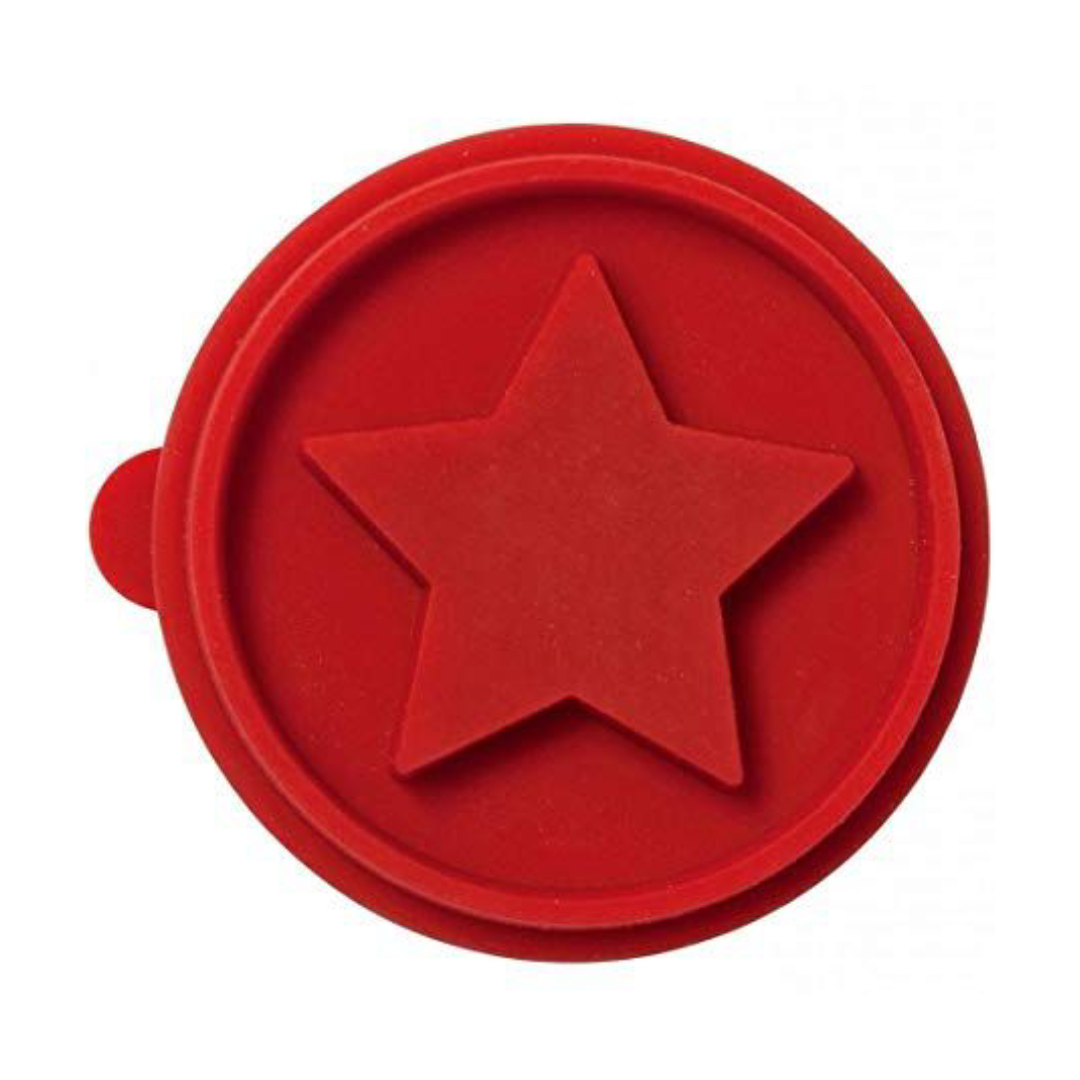 TIMBRO per BISCOTTI in legno & silicone “Stella 5 Punte” – Birkmann - immagine 3