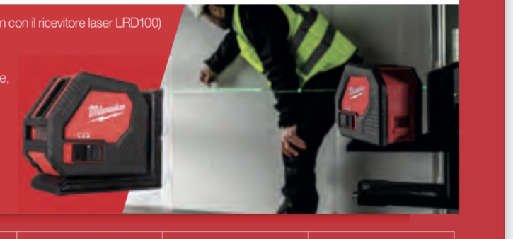 Milwaukee LIVELLA LASER VERDE A DUE LINEE , CLL , ART. 4933478753 - immagine 5