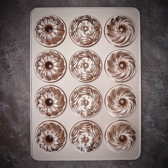 Stampo Mini Tortini “Contoura Violet” Birkmann – 12 Tortini Ø 8 cm - immagine 4